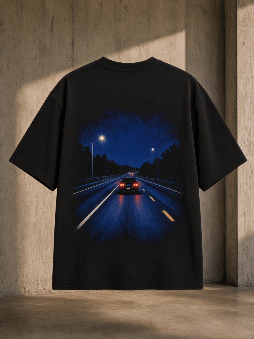 Night Lane Tee back view