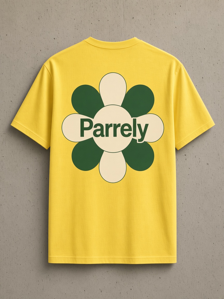 Sun Daisy Tee back print in Canary Yellow